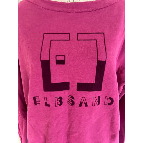 Elbsand Damen Sweatshirt ESFinnia Pink Activewear Pullover Sweater Jumper Lila L - Picture 2 of 11